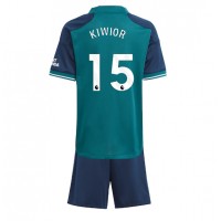 Camiseta Arsenal Jakub Kiwior #15 Tercera Equipación Replica 2023-24 para niños mangas cortas (+ Pantalones cortos)